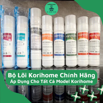 Tất Cả Lõi Lọc Nước Korihome Chính Hãng - Sediment, Pre, RO, Post, Nano, Alkaline, Mineral, Infrared
