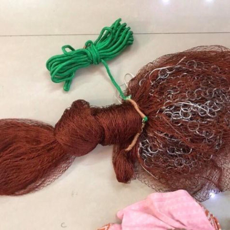 Chài đánh cá sợi dù mắt 4cm cao 5m bung tròn 10m hàng loại 1 chài siêu bền