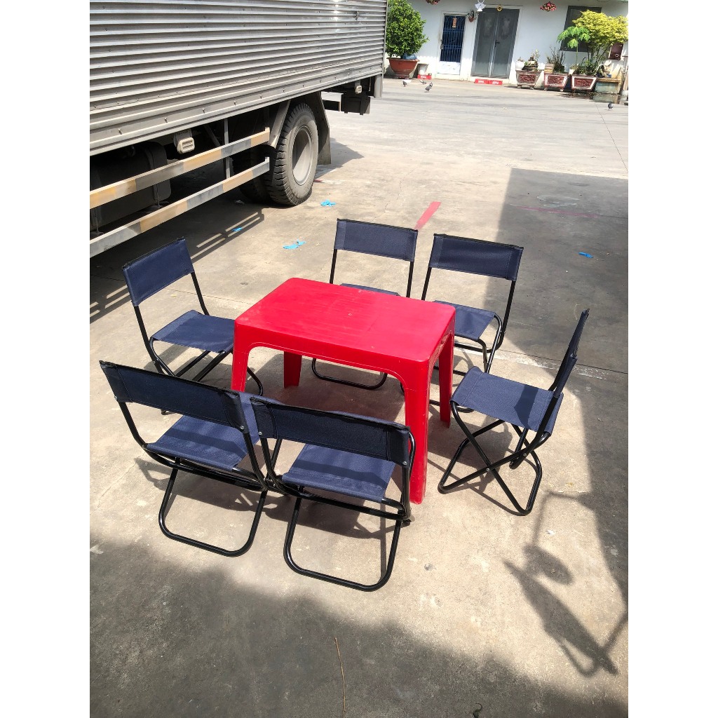 Ghế gấp gọn đi du lịch , SẮT SƠN TĨNH ĐIỆN , cắm trại, Ghế xếp mini câu cá nhỏ gọn tiện dụng