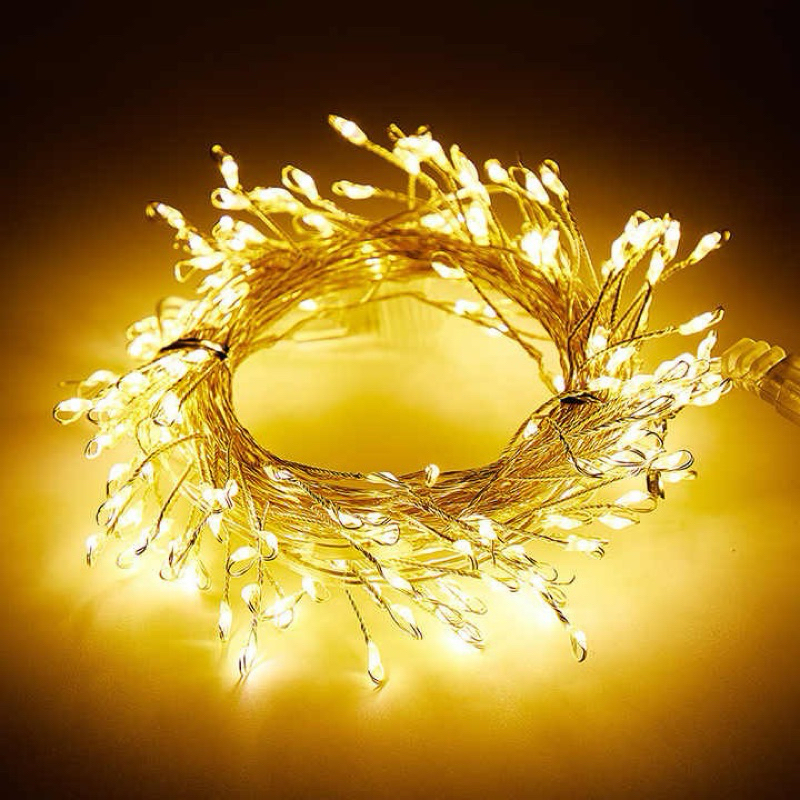 Dây đèn led rễ cây trang trí nhiều màu, 3m,6m,10m,20m,25m,50m nháy và ...