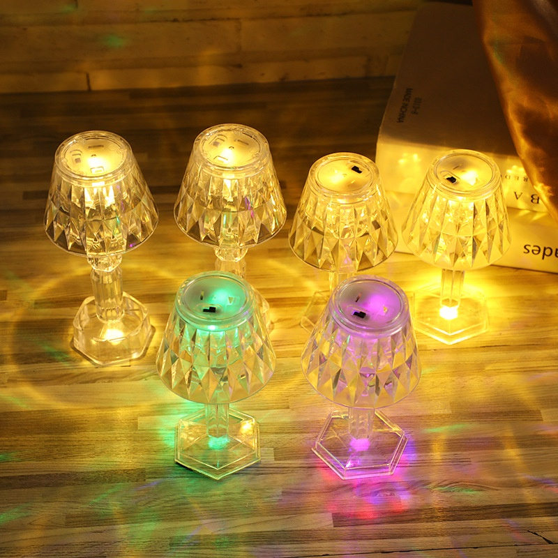 Đèn led pha lê mini trang trí, decor phòng siêu xinh