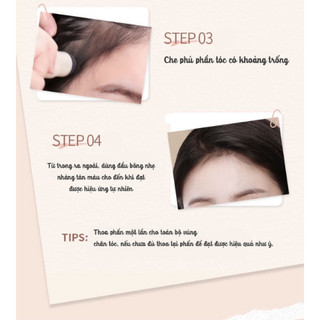 Phấn Che Hói Tóc Che Khuyết Điểm Tóc NOVO Hair Tạo Hiệu Ứng Dày Tóc Phủ Bạc Chấm Hói Dặm Chân Tóc Thưa
