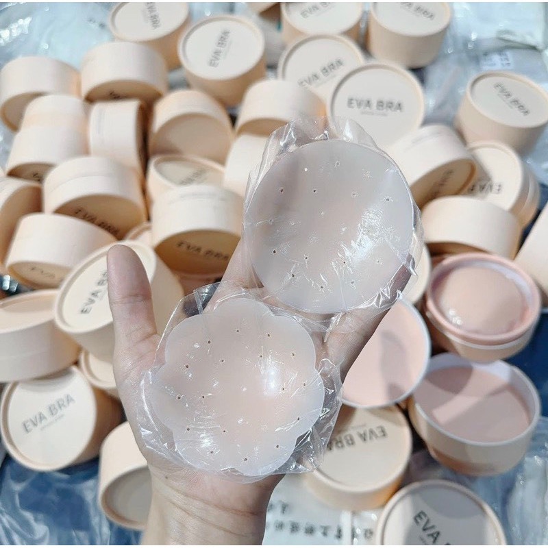 Hộp 6 miếng Dán Ngực lỗ thông hơi, Dán ti Silicon tái sử dụng HDN02 [95's House]