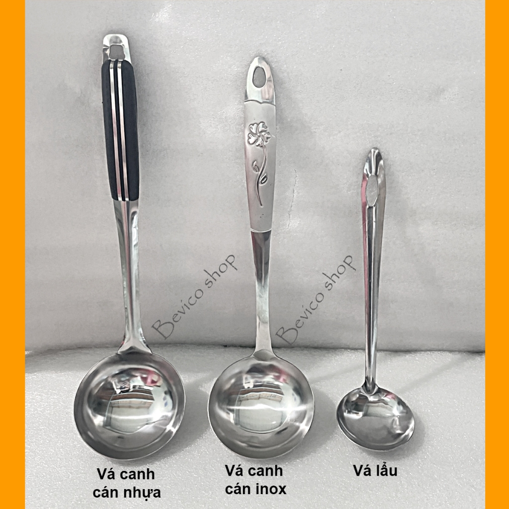 Vá inox múc canh, múc lẩu (3 mẫu) | Shopee Việt Nam