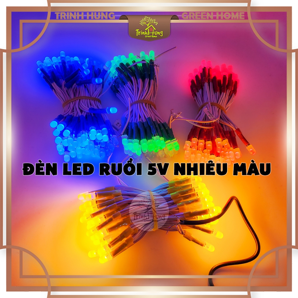 Đèn led ruồi 5V (nhiều màu) - Lắp đèn cho chùa tiểu cảnh, bán cạn ...