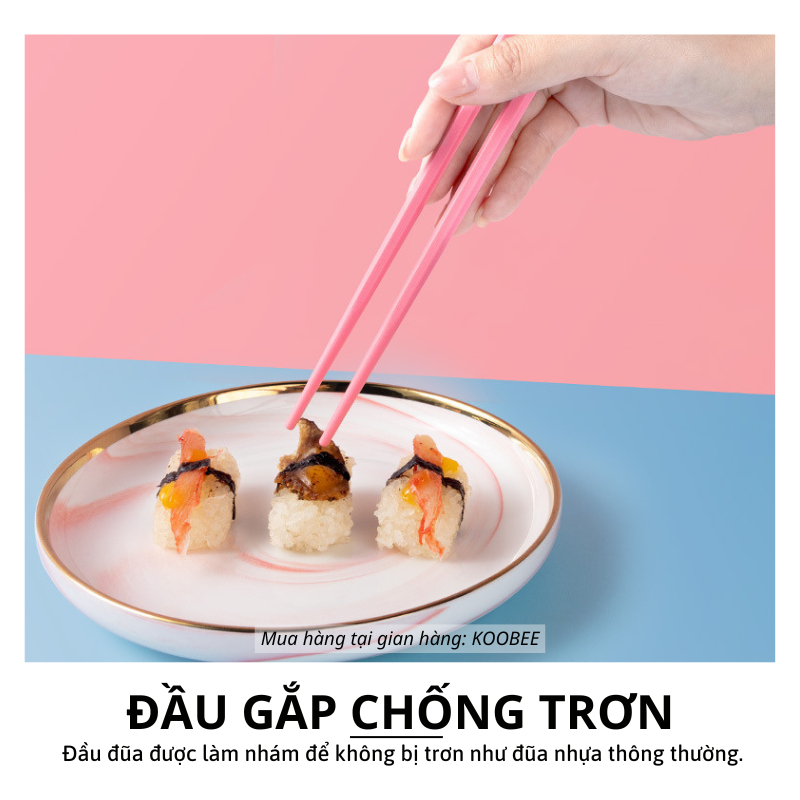 [5 Đôi] Đũa Sợi Thủy Tinh Kháng Khuẩn Chống Trơn Chịu Nhiệt Phong Cách Morandi – Màu Sắc Đẹp Mắt, An Toàn Sức Khỏe (BA44