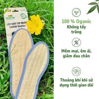 Miếng Lót Giày Xơ Mướp Êm Ái KB Ecolife Mềm Mại Thoáng Khí Hoàn Toàn Tự Nhiên Không Gây Kích Ứng Da