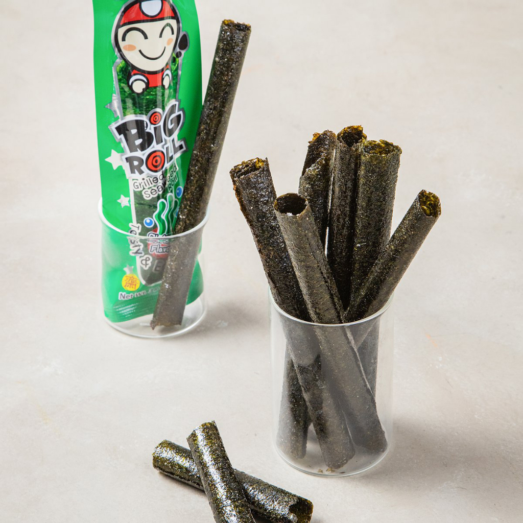 [ĐƠN 1100K TẶNG 1 GÓI TEMPURA] Thùng 12 Hộp Snack Rong Biển BIG ROLL Hộp 12 Gói Nhập Khẩu Thái Lan