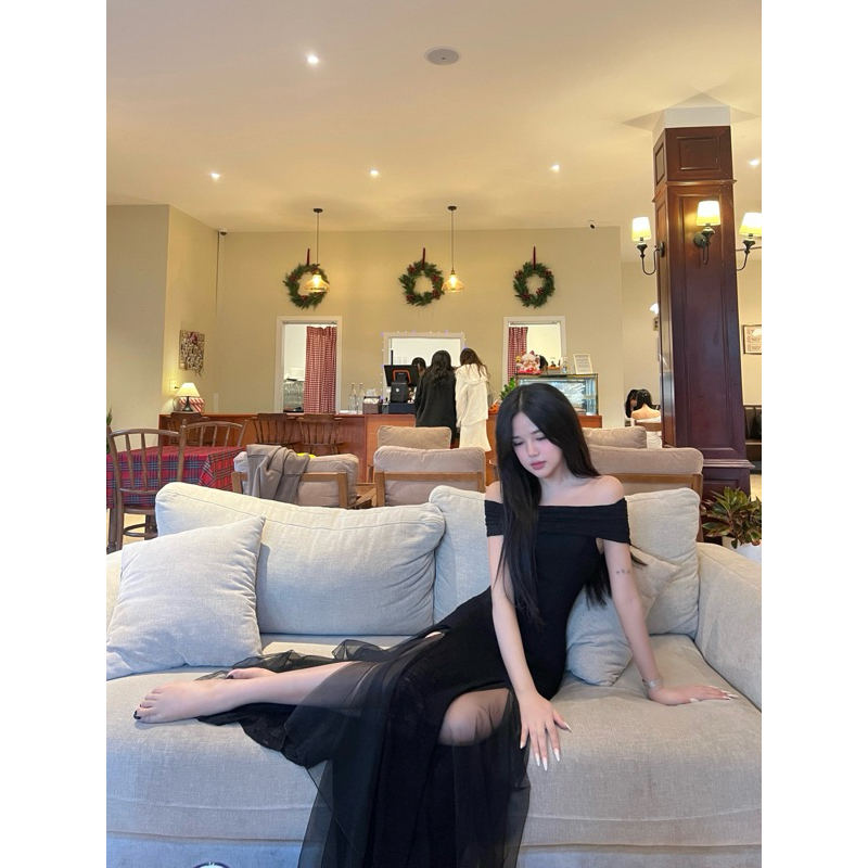 Đầm cánh tiên dài xẻ tà Daisy Dress