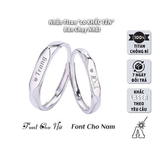 925 Silver Couple Rings, adjustable, engravable by MIRROR SILVER