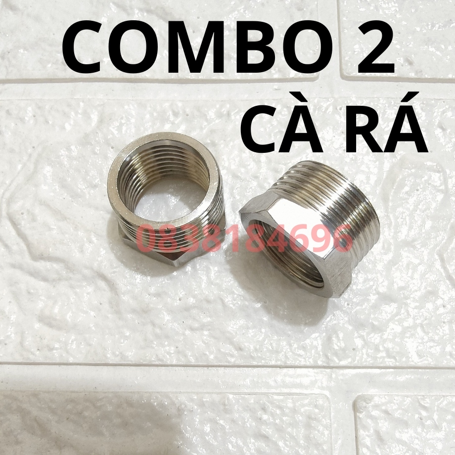 Cà rá Nối ren, lơ thu bằng inox ren trong ngoài, Ren Trong 20 ngoài ...