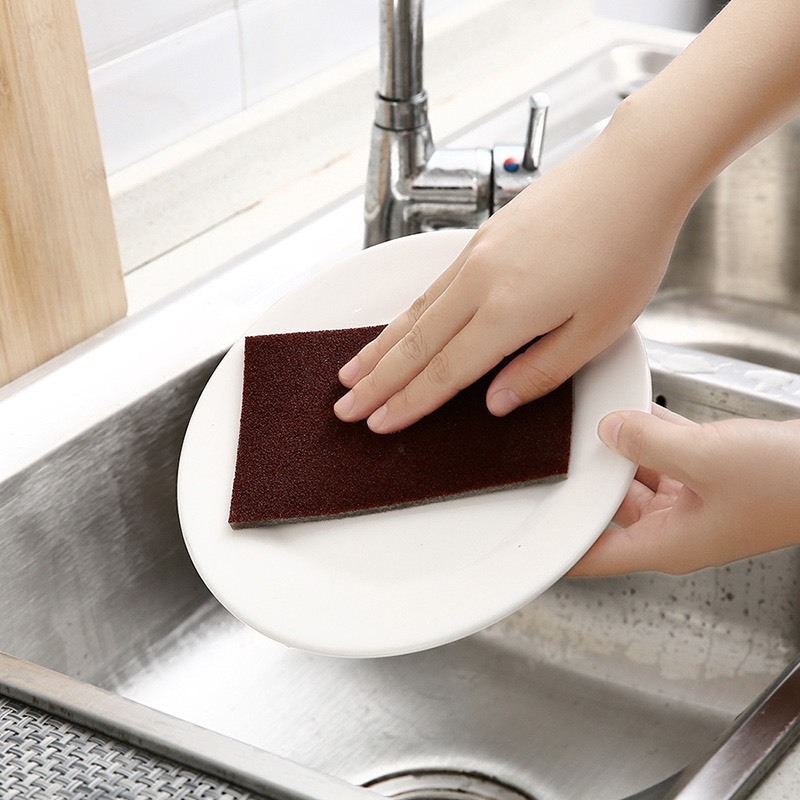 (3MÉT) MIẾNG CHÀ NỒI NIÊU, CHÀ XOONG CHẢO, INOX, BỒN SỨ - Tấm Cọ Rửa Chén Bát Vệ Sinh Nhà Bếp Đa Năng - CỌ XOONG #