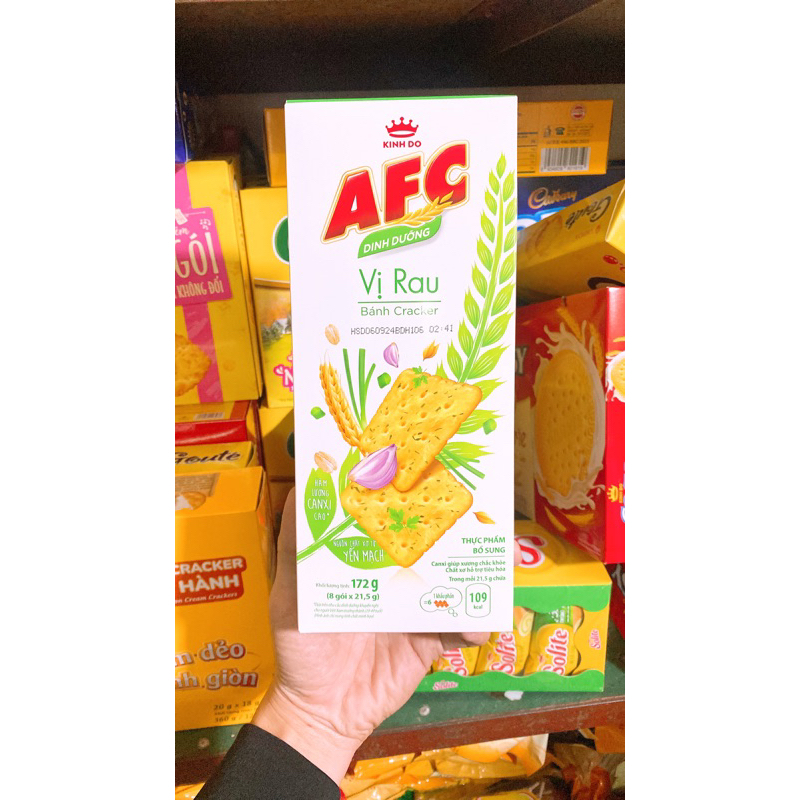 Bánh AFC dinh dưỡng vị rau hộp 172g | Shopee Việt Nam