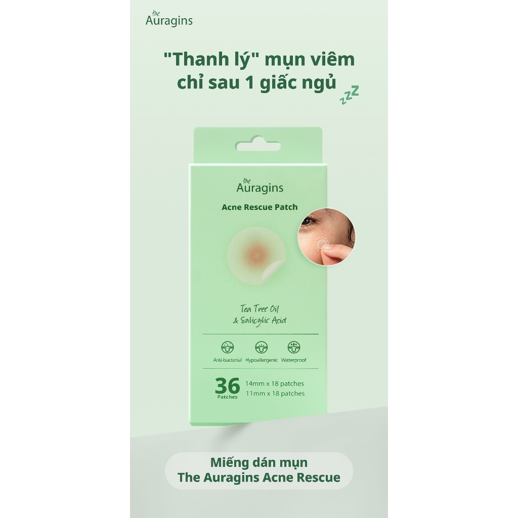 Ảnh Miếng dán mụn The Auragins Acne Rescue Patch 1