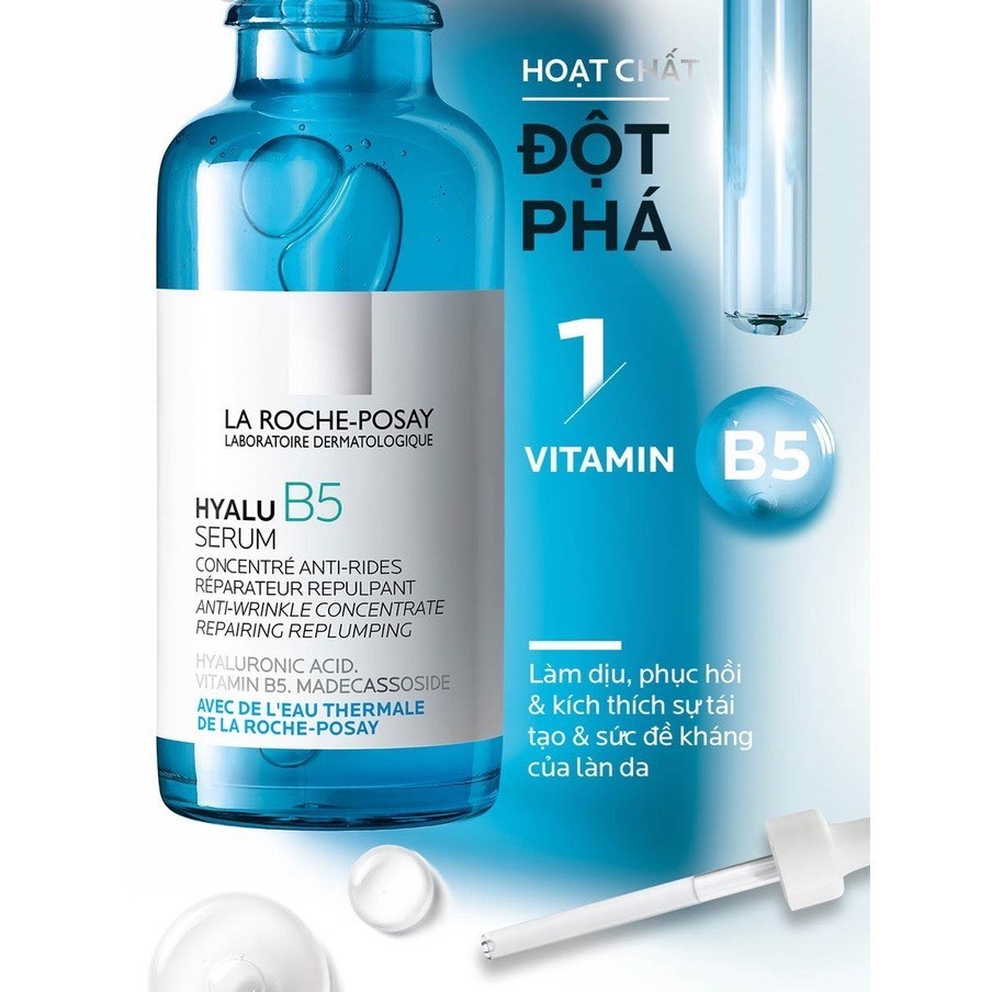 [HOT] Serum dưỡng ẩm, phục hồi tái tạo da La Roche-Posay Hyalu B5 Serum 30ml