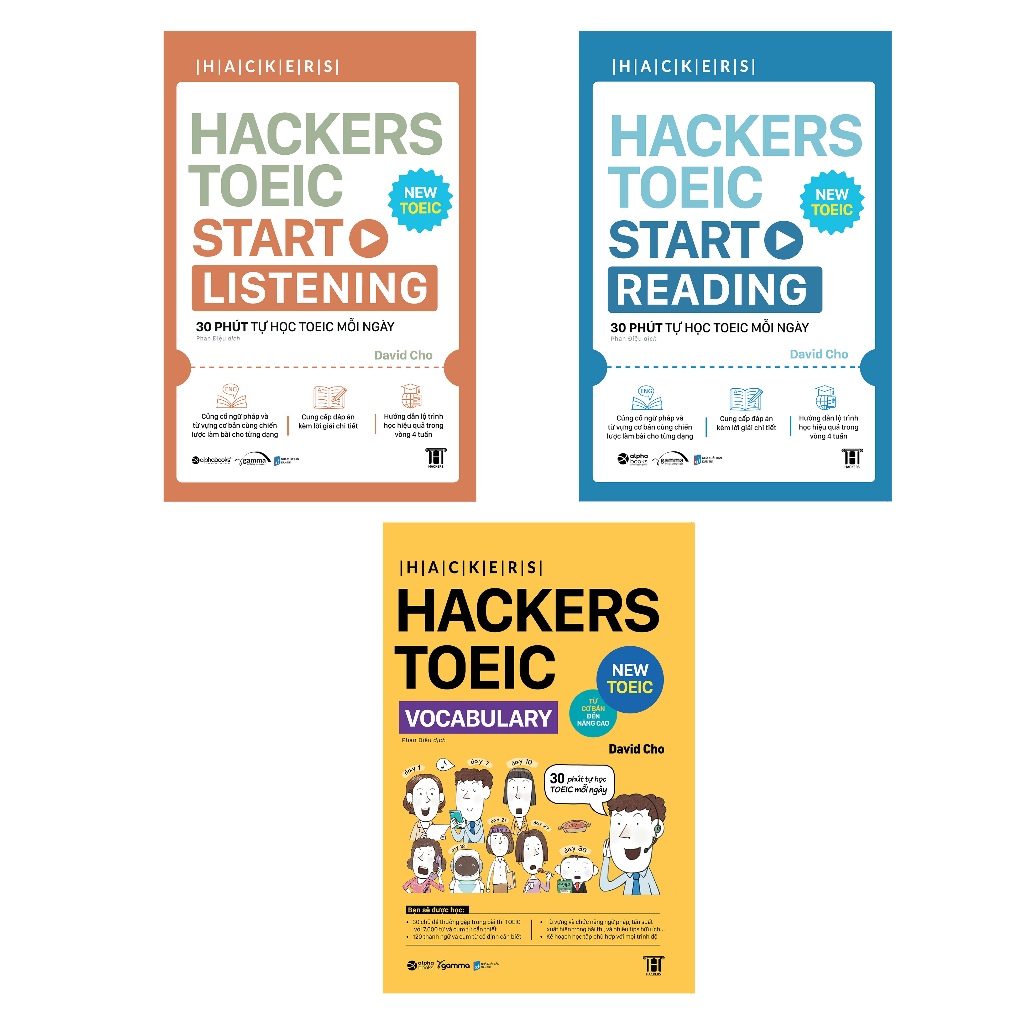 Sách - Hacker TOEIC : Vocabulary + Start Reading + Start Listening ...