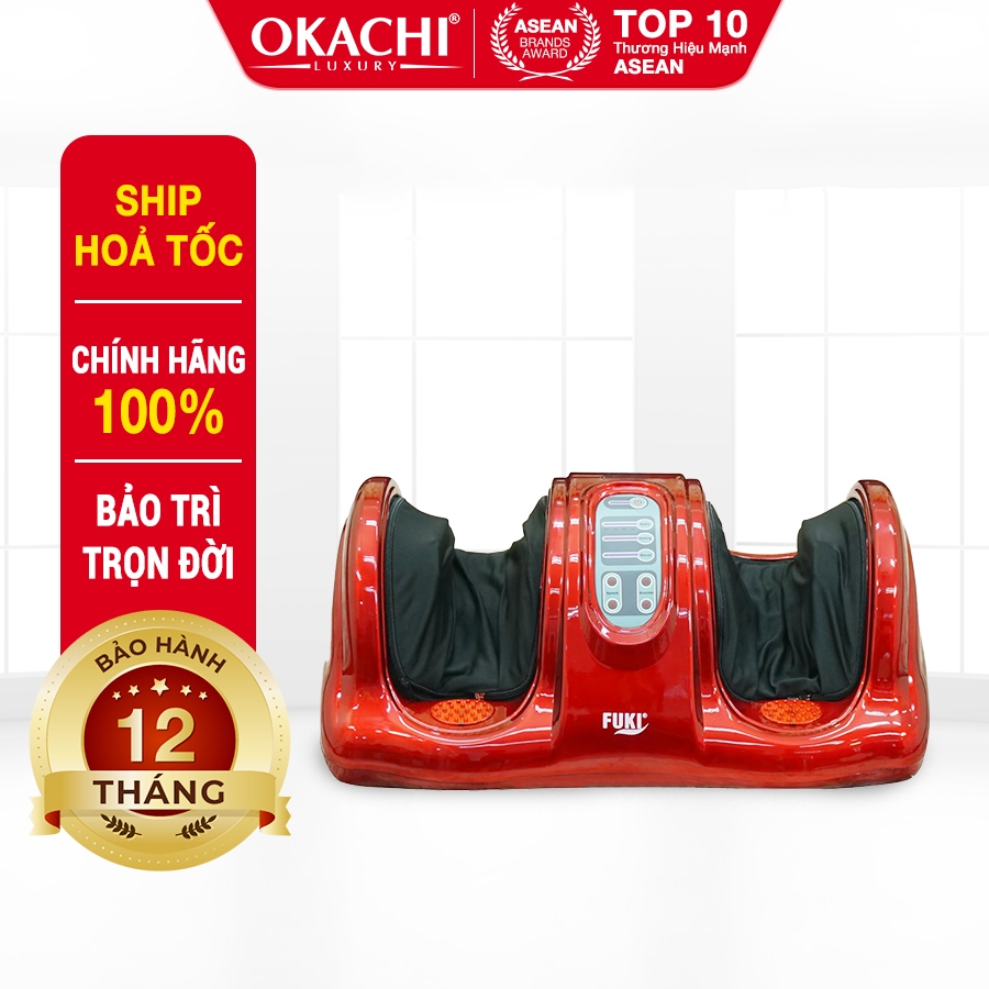 Máy Massage Chân Hồng Ngoại Fuki Nhật Bản FK- 6811 Con Lăn Massage Lòng Bàn Chân, Đèn Hồng Ngoại