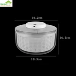 CHẬU - RỔ QUAY VẮT TÁCH NƯỚC LÀM KHÔ RAU BẰNG ĐIỆN (6L) "BAHAMAR"  chạy bằng điện và có thể sạc lại bằng USB, chỉ cần bậ — ảnh 7