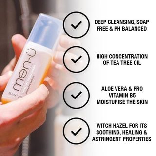 Sữa rửa mặt siêu đậm đặc Men-U Healthy Facial Wash