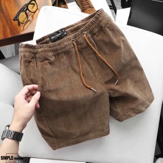 Quần Short Nhung Tăm Nam - Quần đùi nam trên gối