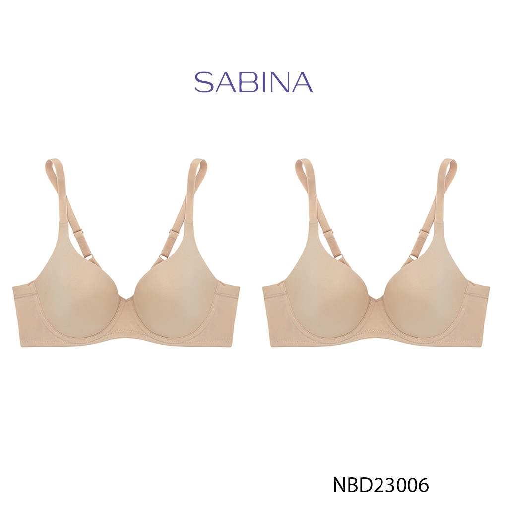Ảnh Combo 2 Áo Lót Có Gọng Mút Mỏng Bản Dây Áo Lớn Phù Hợp Người Ngực To Màu Trơn Perfect Bra by Sabina NBD23006 (SBXD94111) 1
