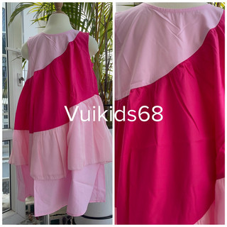 [XẢ 10-14KG] Váy babydoll cho bé gái. Váy BBD tơ lụa siêu mềm min mát bé gái Melisa size đại 10-40kg