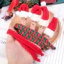 Sỉ combo 5-10 cái Phụ kiện 1/2 Nón Len Mini Ông Già Noel Kèm Khăn Choàng Cổ Trang Trí Chai trà sữa