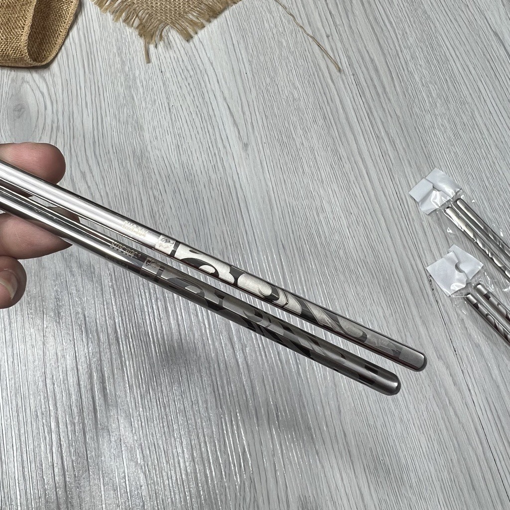 Đũa chiên -  Xào Inox 304 Cao Cấp - Đũa dài chiên thức ăn chống văng Cao Cấp