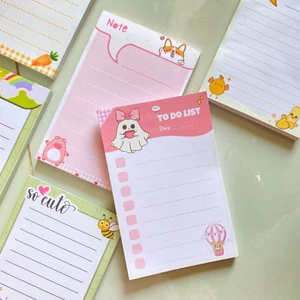 100 trang note ghi chú, lập check list kế hoạch, dễ thương KHÔNG KEO mặt sau màu hồng