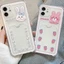 Ốp lưng iphone Thỏ Ốp điện thoại IP trong túi đựng thẻ ảnh iphone 7/7plus/8/8plus/x/11/12/13/14/15max/promax ct1003