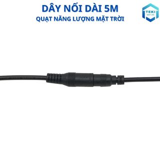 Ảnh 2 – Dây Nối Dài Quạt Năng Lượng Mặt Trời Quạt Tích Điện DC Dài 5m Lõi Đồng Chất Lượng Loại 1 Giắc Tròn 5.5x2.1mm | TEKI