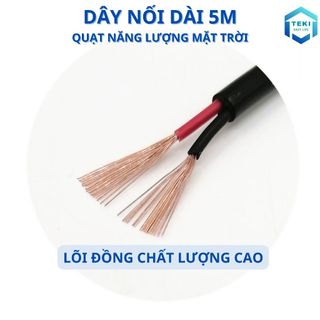 Ảnh 4 – Dây Nối Dài Quạt Năng Lượng Mặt Trời Quạt Tích Điện DC Dài 5m Lõi Đồng Chất Lượng Loại 1 Giắc Tròn 5.5x2.1mm | TEKI