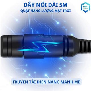 Ảnh 5 – Dây Nối Dài Quạt Năng Lượng Mặt Trời Quạt Tích Điện DC Dài 5m Lõi Đồng Chất Lượng Loại 1 Giắc Tròn 5.5x2.1mm | TEKI