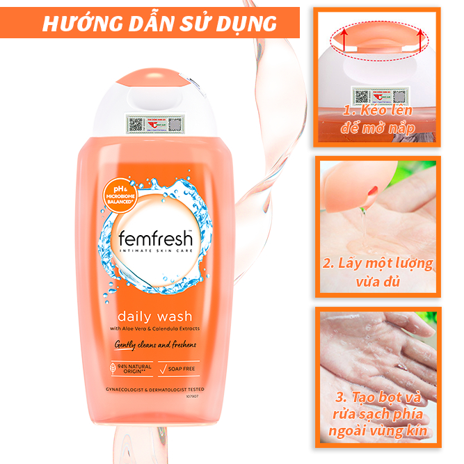 Ảnh Dung Dịch Vệ Sinh Phụ Nữ Femfresh Daily Intimate Wash Dùng Hàng Ngày - 250ml đến từ Anh Quốc 3