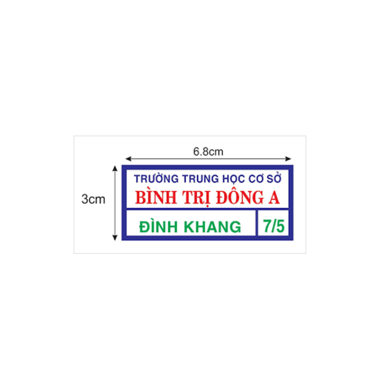 HÌNH ỦI NHIỆT-Sticker phù hiệu học sinh-trường học[THEO YÊU CẦU NHẮN TIN SHOP]- ủi trực tiếp lên vải, áo BẰNG BÀN ỦI
