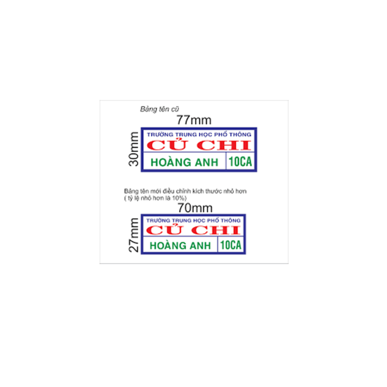 HÌNH ỦI NHIỆT-Sticker phù hiệu học sinh-trường học[THEO YÊU CẦU NHẮN TIN SHOP]- ủi trực tiếp lên vải, áo BẰNG BÀN ỦI