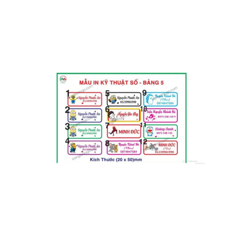 HÌNH ỦI NHIỆT-Sticker phù hiệu học sinh-trường học[THEO YÊU CẦU NHẮN TIN SHOP]- ủi trực tiếp lên vải, áo BẰNG BÀN ỦI
