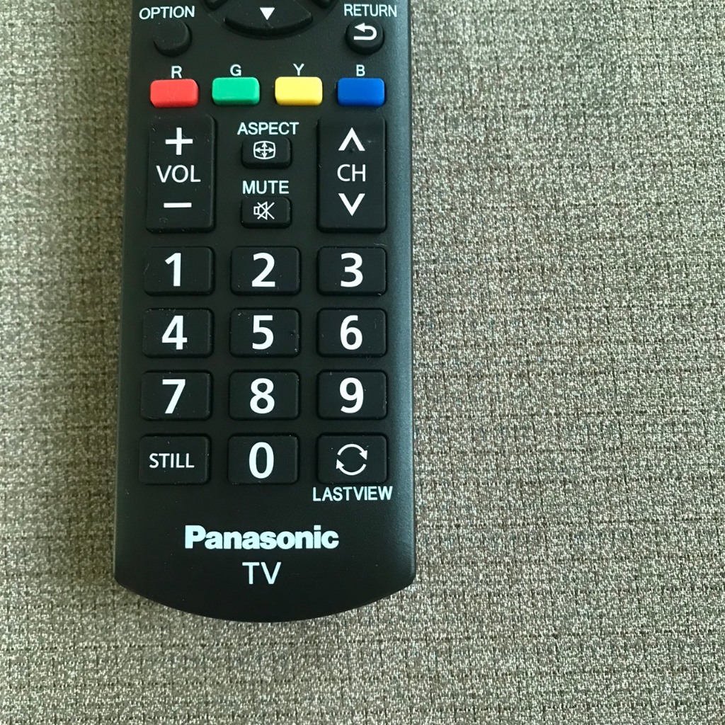 Remote điều khiển tivi panasonic ngắn hàng zin theo máy Lastview - Tặng kèm pin !