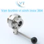 van bướm vi sinh tay rút clamp 25.4-38.1-50.8-63,5-76.2