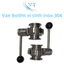 van bướm vi sinh tay rút clamp 25.4-38.1-50.8-63,5-76.2