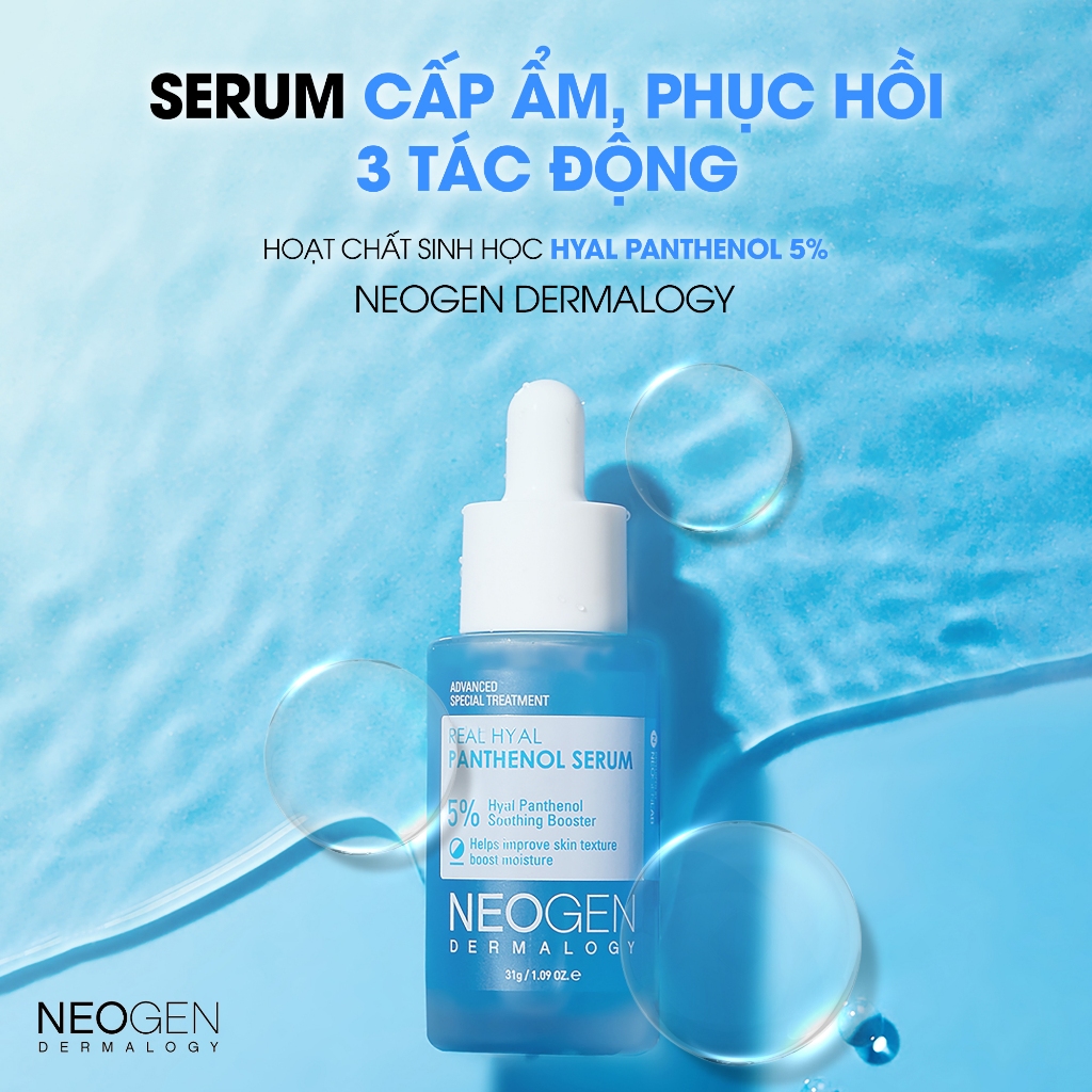 Ảnh Serum 5% Panthenol Cấp Ẩm - Phục Hồi Da 3 Tác Động Real Hyal Panthenol Serum Neogen Dermalogy 32g 2