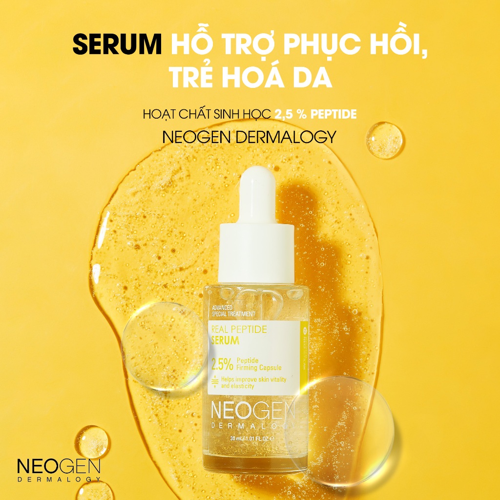 Ảnh Serum Phục Hồi Trẻ Hoá Da 2,5% Peptide Sinh Học Neogen Dermalogy Real Peptide Serum 30ml 2