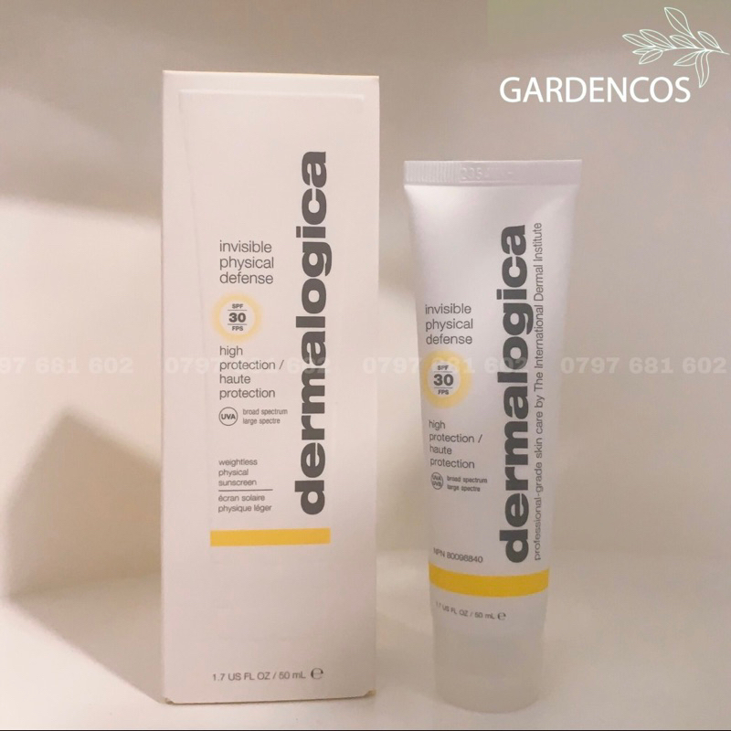 Kem Chống Nắng Vật Lý Cho Da Nhạy Cảm Dermalogica Invisible Physical
