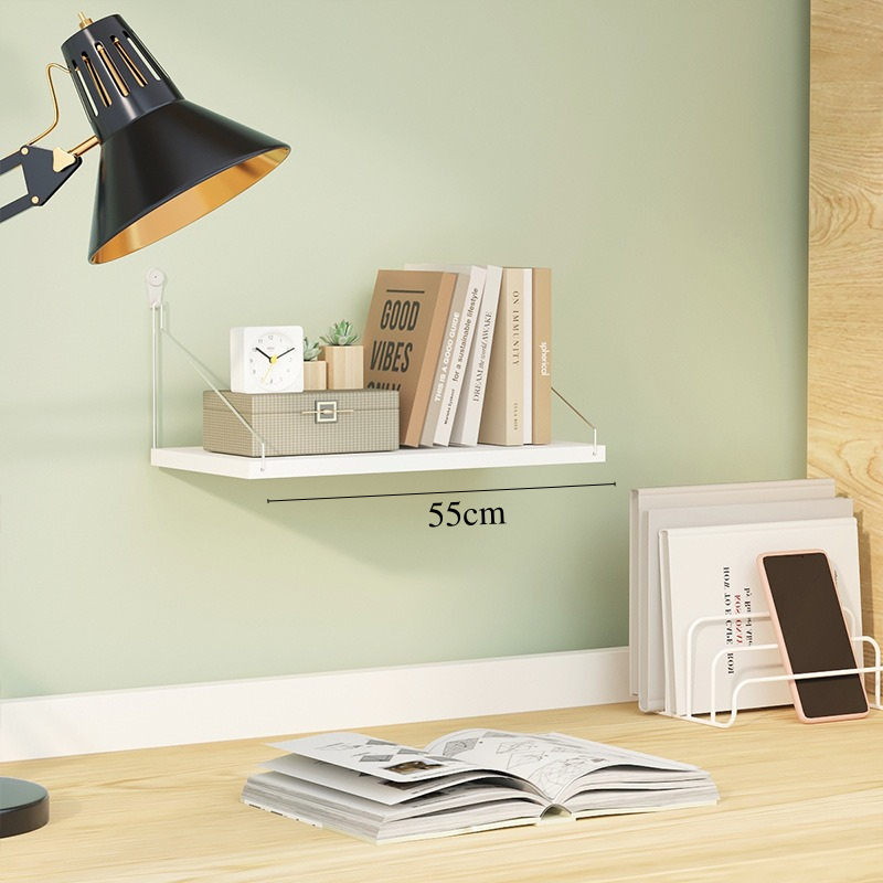 Ảnh Kệ Gỗ Treo Tường Không Khoan Dài 55cm, Rộng 15cm Thương Hiệu KEGODA KT55 1
