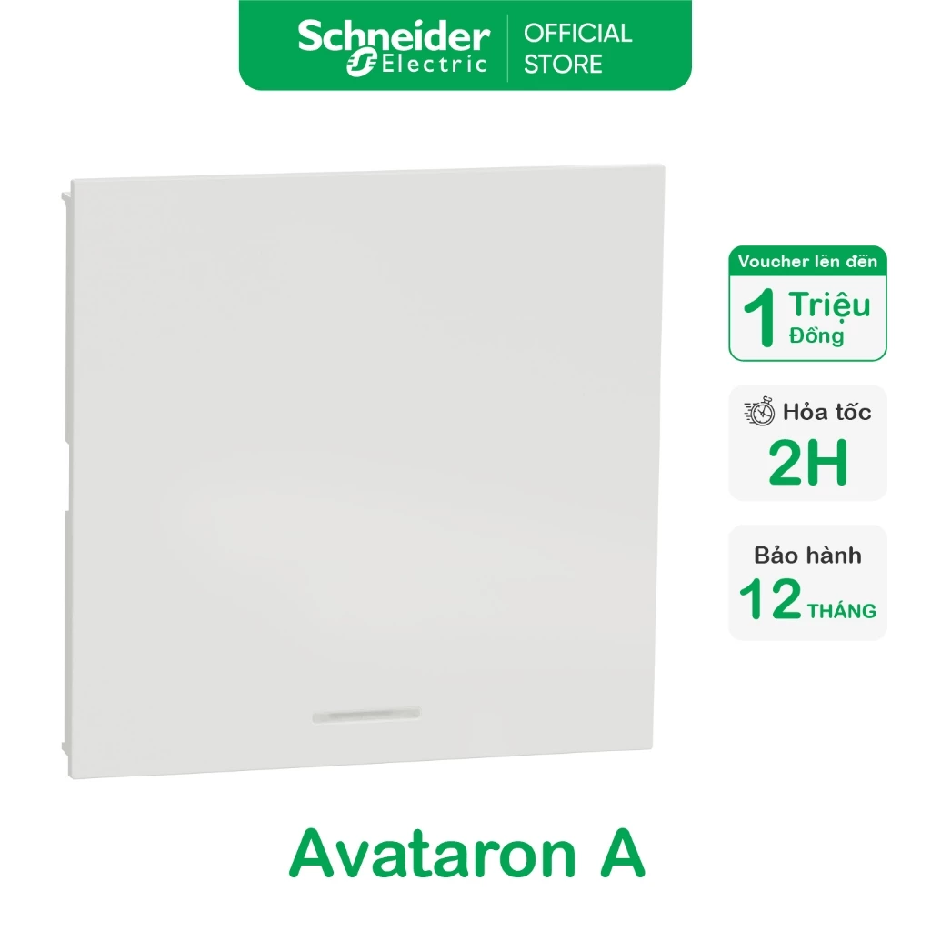 Công tắc 1 chiều - 16AX - Trắng - dòng AvatarOn A Cắm Nhanh - Schneider Electric - M3T31_1F_WE M3T31_M1F_WE M3T31_E1F_WE