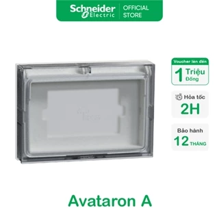 Mặt che phòng thấm nước M3T01WP_WE Schneider - IP55 - Hình vuông - Trắng