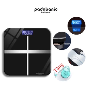 [ Tặng Kèm Thước Đo] Cân Sức Khỏe Padananic 505 Cân Điện Tử Gia Đình Sạc Tích Điện Tặng Kèm Cáp Bảo Hành