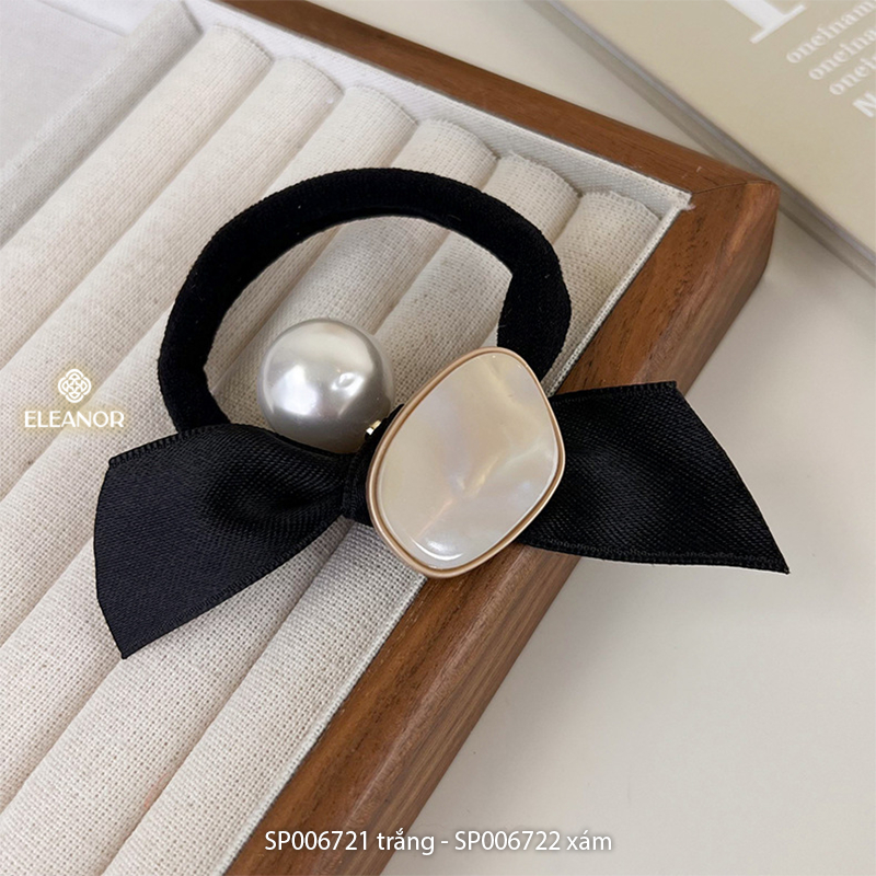 Dây buộc tóc nữ đính đá pha lê Eleanor Accessories dây cột tóc hình nơ phụ kiện tóc 6721