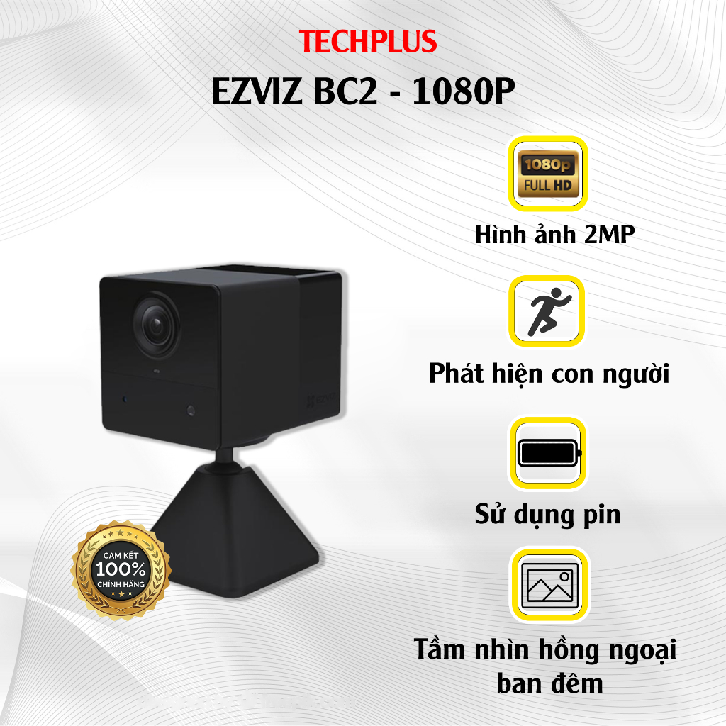 Camera Wifi EZVIZ BC2 2MP dùng pin sạc - Chính hãng bảo hành 2 năm ...