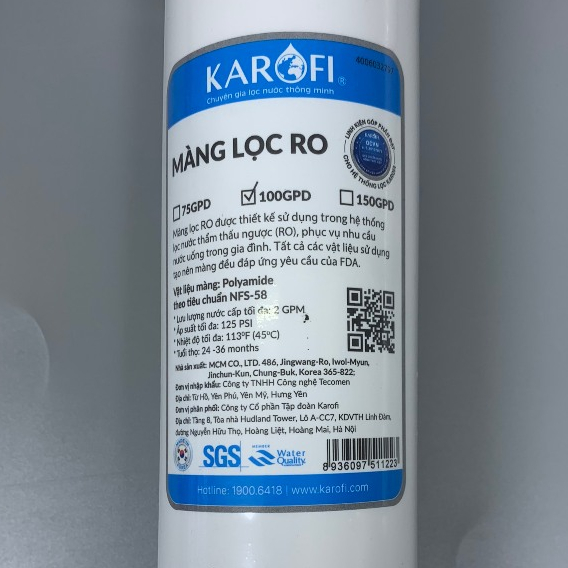 Combo 8 Lõi Lọc Karofi Sử Dụng 123 Livotec, Màng RO 100GPD Membrane Hàn, 4 Lõi Chức Năng T33 Mineral Alkaline Nano